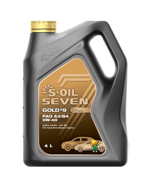 S-Oil 7 Gold 9 PAO A3/В4 0W-40